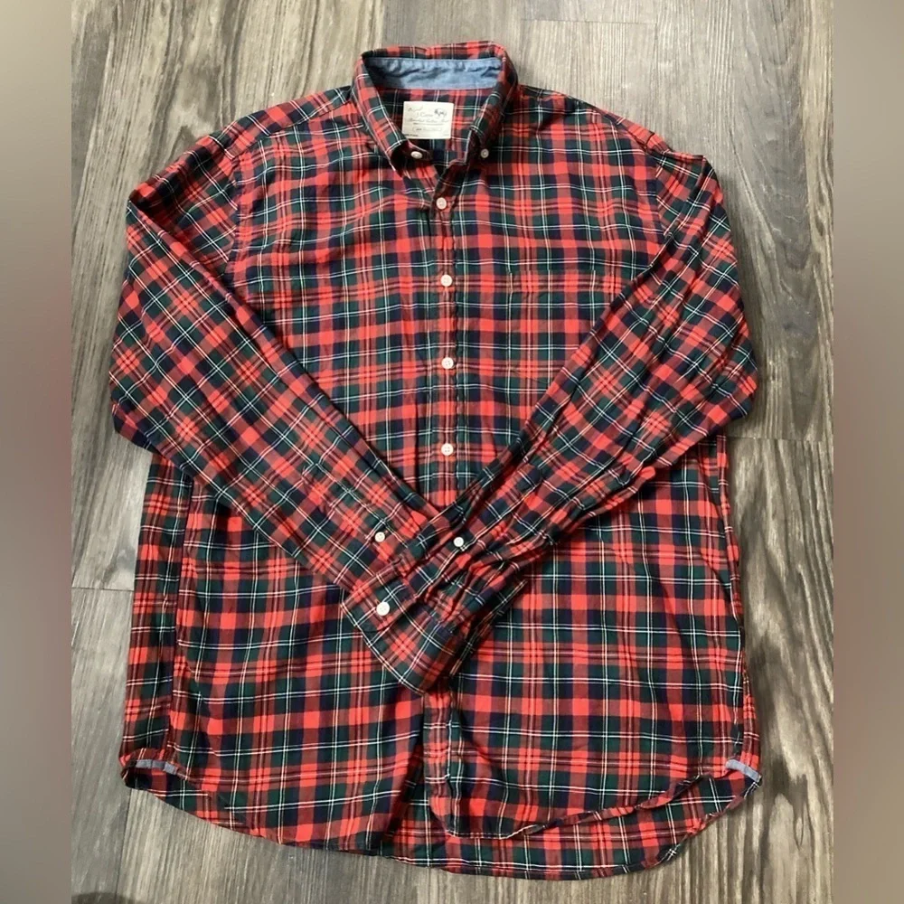 J. Crew Large Brushed Cotton‎ Button Down Shirt